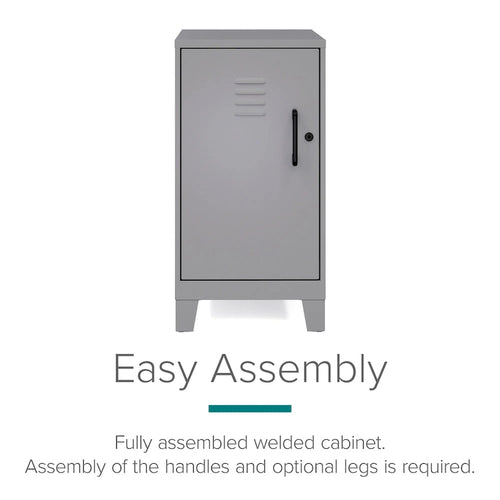 27.5 H 2 Shelf Vented Door Mini Storage Locker Cabinet