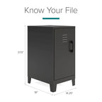 27.5 H 2 Shelf Vented Door Mini Storage Locker Cabinet