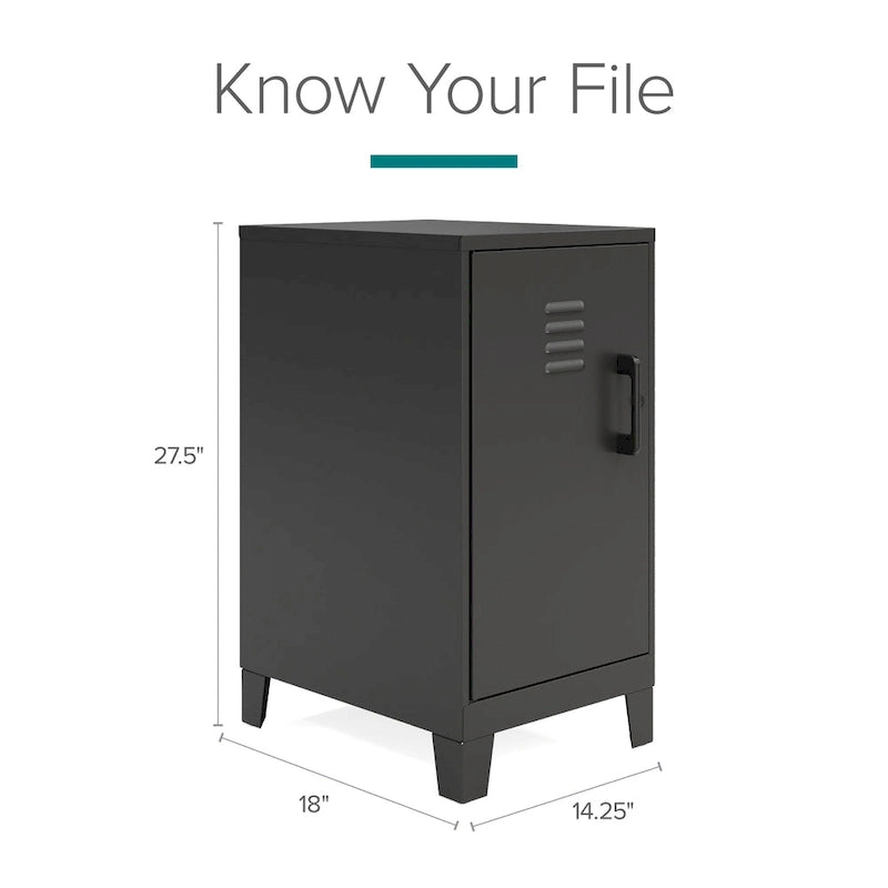 27.5 H 2 Shelf Vented Door Mini Storage Locker Cabinet