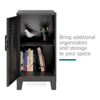 27.5 H 2 Shelf Vented Door Mini Storage Locker Cabinet