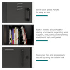 27.5 H 2 Shelf Vented Door Mini Storage Locker Cabinet