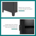 27.5 H 2 Shelf Vented Door Mini Storage Locker Cabinet