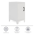 27.5 H 2 Shelf Vented Door Mini Storage Locker Cabinet
