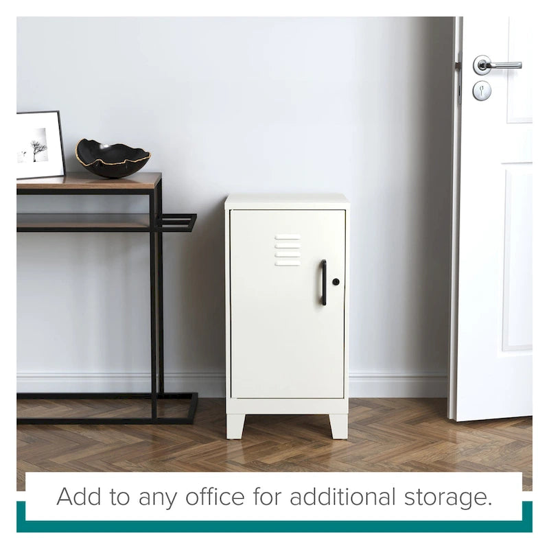 27.5 H 2 Shelf Vented Door Mini Storage Locker Cabinet