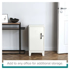 27.5 H 2 Shelf Vented Door Mini Storage Locker Cabinet