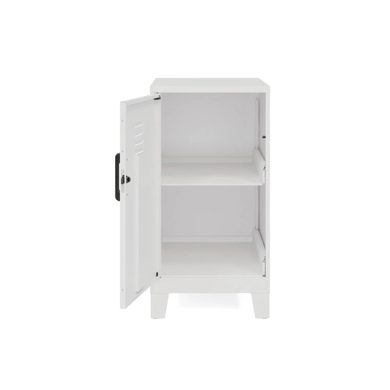 27.5 H 2 Shelf Vented Door Mini Storage Locker Cabinet