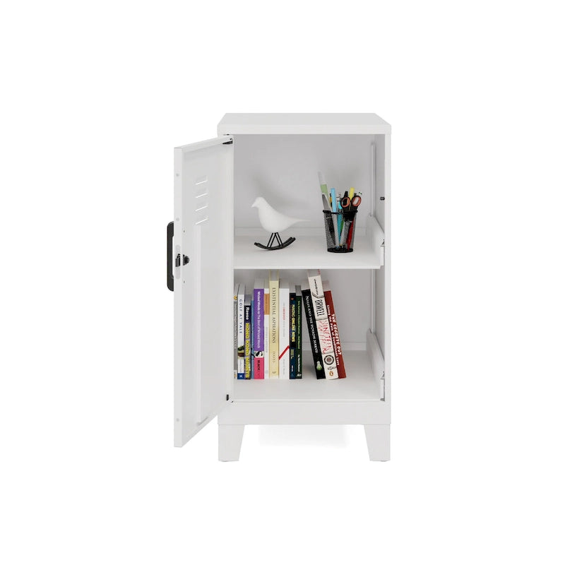 27.5 H 2 Shelf Vented Door Mini Storage Locker Cabinet