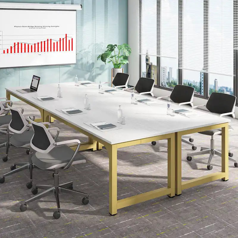 70.86  Conference Table, Meeting Table with Stable Metal Frame - 70.86L x 31W x 29H