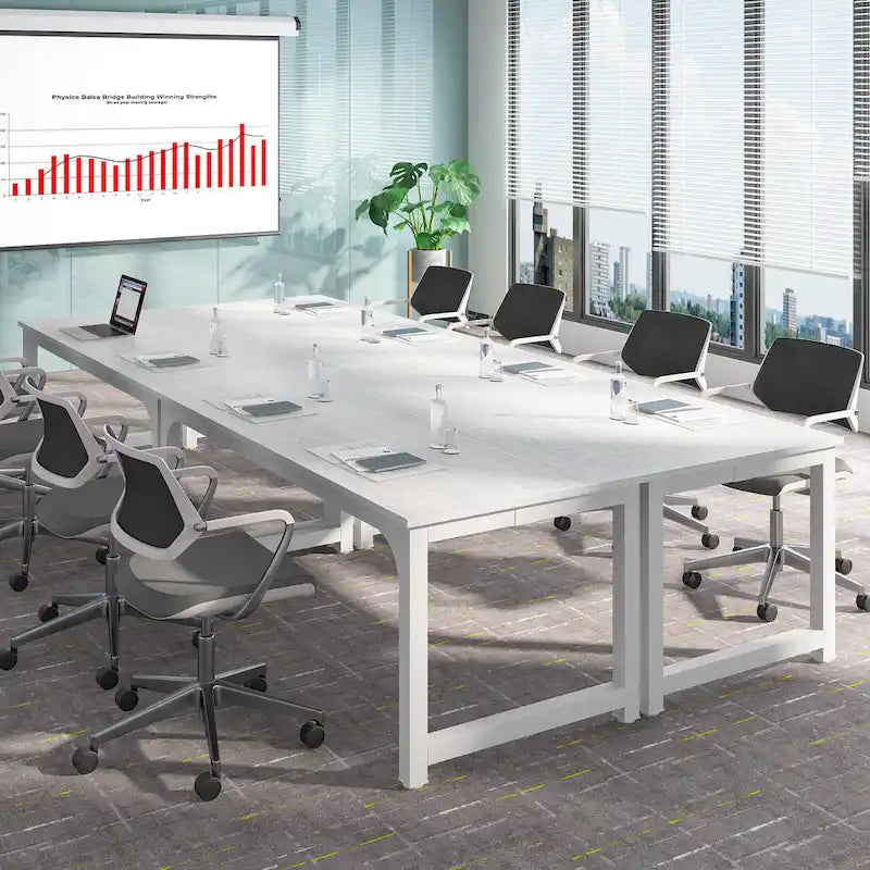 70.86  Conference Table, Meeting Table with Stable Metal Frame - 70.86L x 31W x 29H
