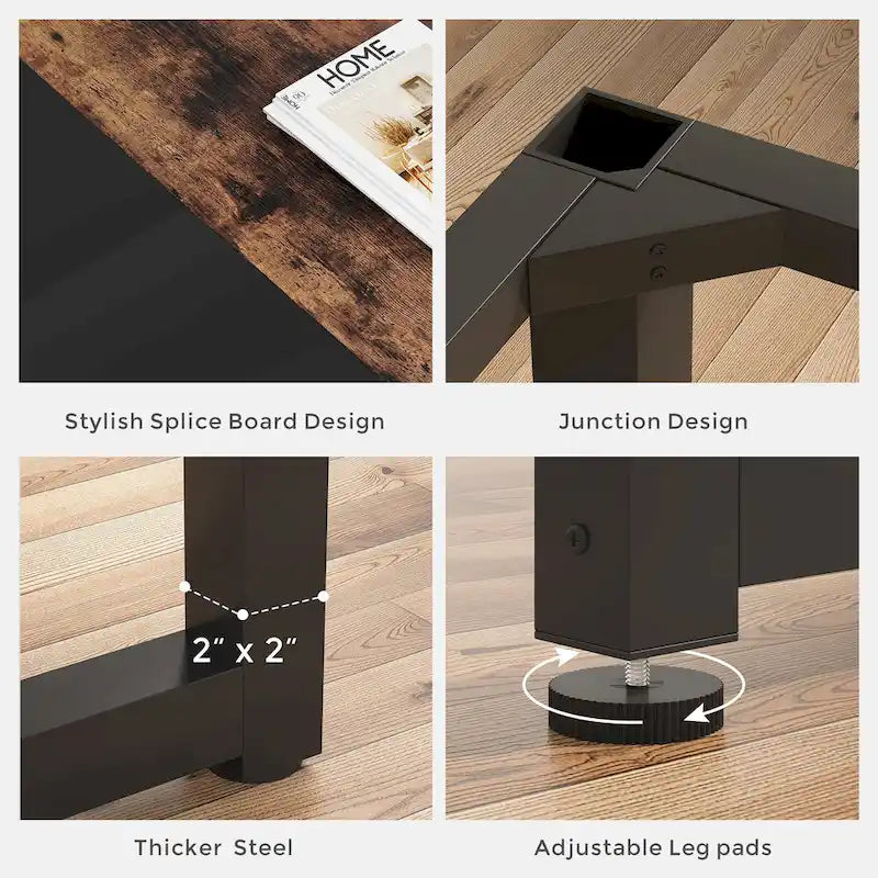 70.86  Conference Table, Meeting Table with Stable Metal Frame - 70.86L x 31W x 29H