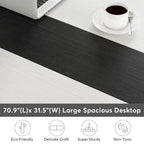 70.86  Conference Table, Meeting Table with Stable Metal Frame - 70.86L x 31W x 29H