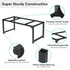 70.86  Conference Table, Meeting Table with Stable Metal Frame - 70.86L x 31W x 29H