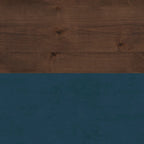 Bridgevine Home Nantucket 22 inch 1-drawer file, No Assembly Required, Blue Denim and Whiskey