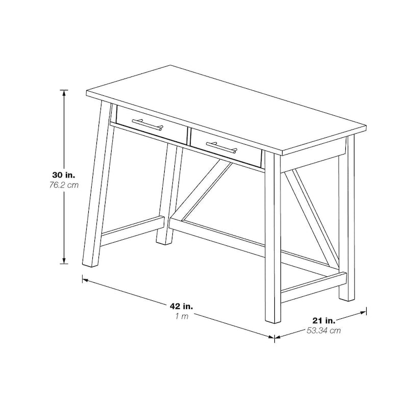 Milford Rustic Writing Desk