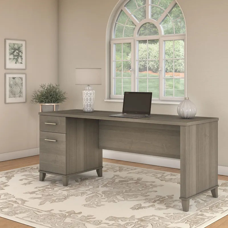 Bush Furniture Somerset 72W Office Desk with Storage Drawers