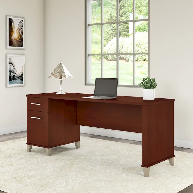 Bush Furniture Somerset 72W Office Desk with Storage Drawers
