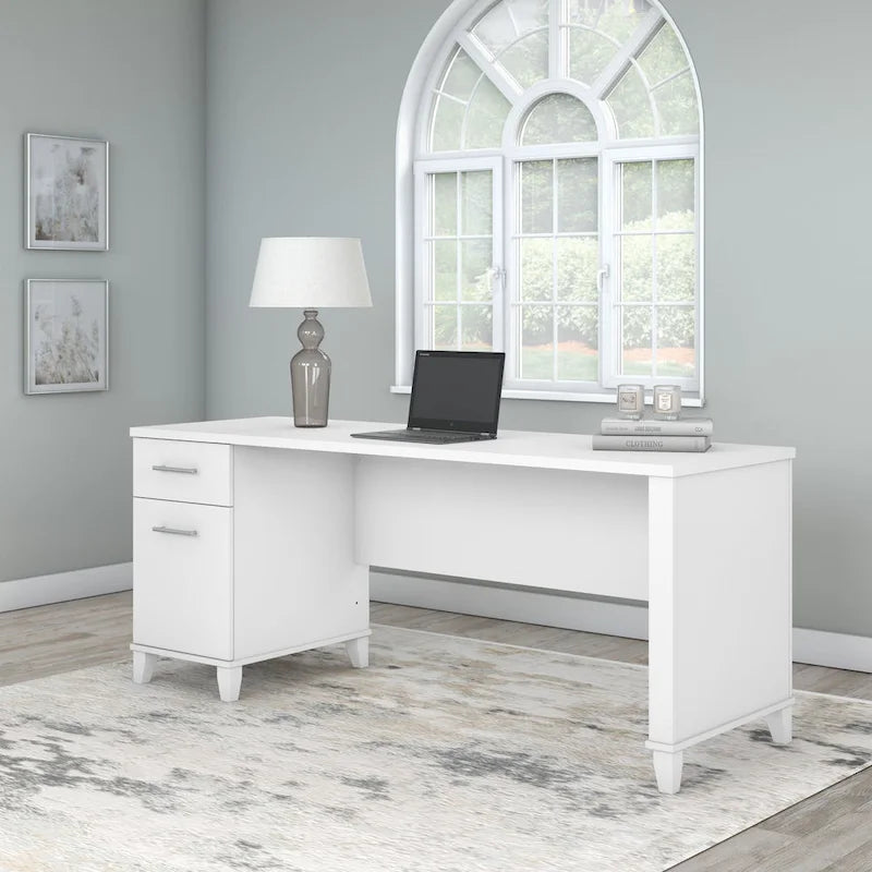 Bush Furniture Somerset 72W Office Desk with Storage Drawers