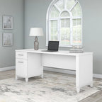 Bush Furniture Somerset 72W Office Desk with Storage Drawers