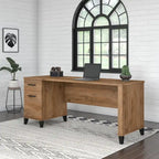 Bush Furniture Somerset 72W Office Desk with Storage Drawers