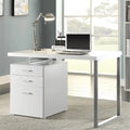 Modern Design Home Office Computer Writing Desk with Drawers and File Cabinet