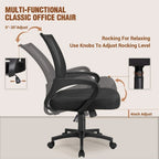 Homall Office Chair Mesh Desk Chair Computer Chair with Armrest
