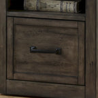 Bridgevine Home Storehouse One Drawer File, Smoked Grey Finish