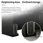 Timechee 55.9 W 48.4 H L-Shape Wood Reception Desk Drawer With Lock