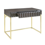 Bird Modern 42-inch Metal Computer Desk with USBs by Furniture of America