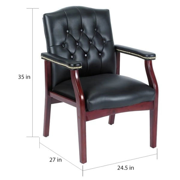 Boss Traditional Black Guest Chair