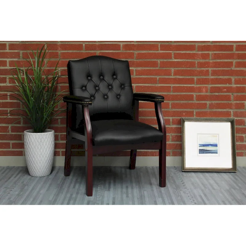 Boss Traditional Black Guest Chair