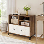 File Cabinet with Drawer, Adjustable Rod for Letter/Letter/A4 Size