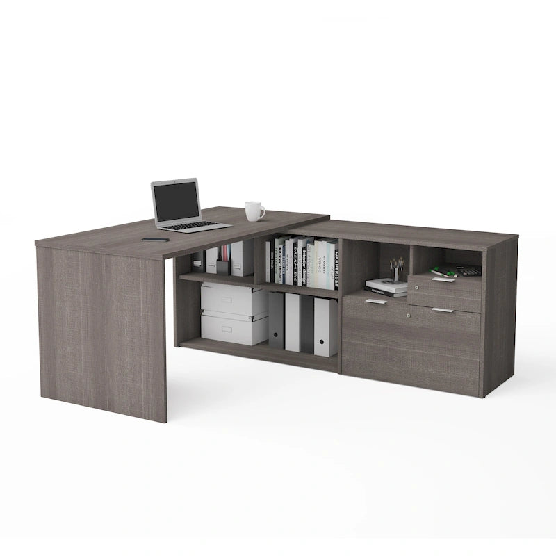 Bestar i3 Plus L-shaped 2-drawer Desk