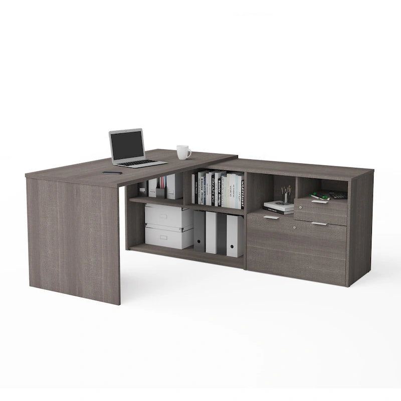 Bestar i3 Plus L-shaped 2-drawer Desk