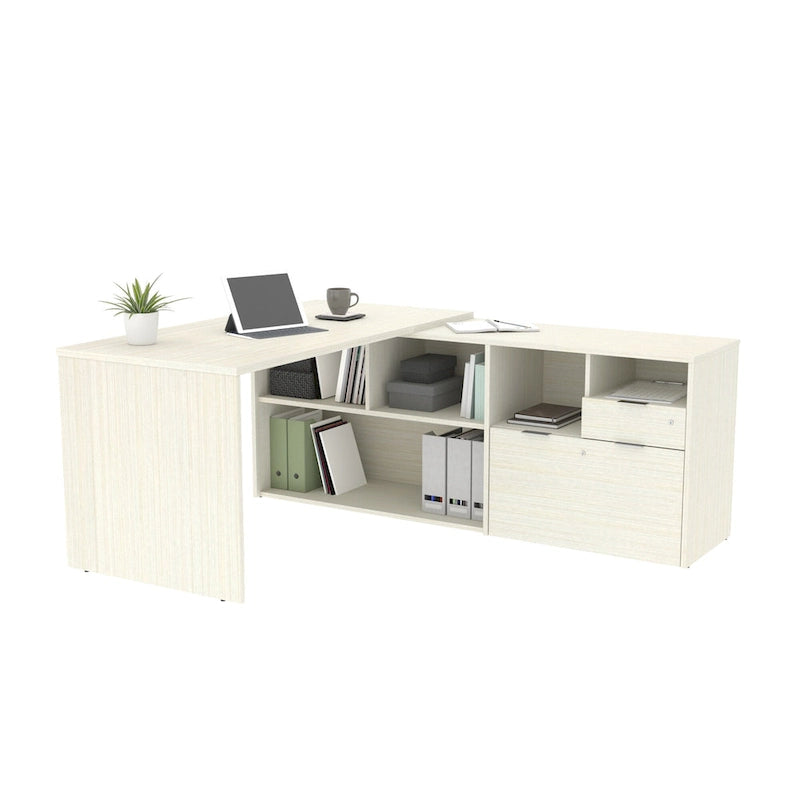 Bestar i3 Plus L-shaped 2-drawer Desk