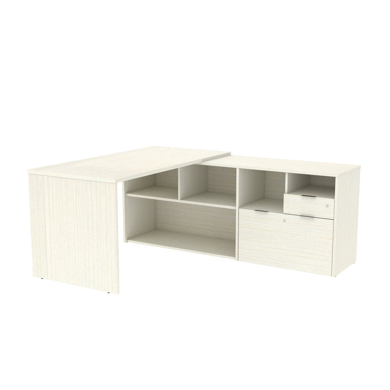 Bestar i3 Plus L-shaped 2-drawer Desk