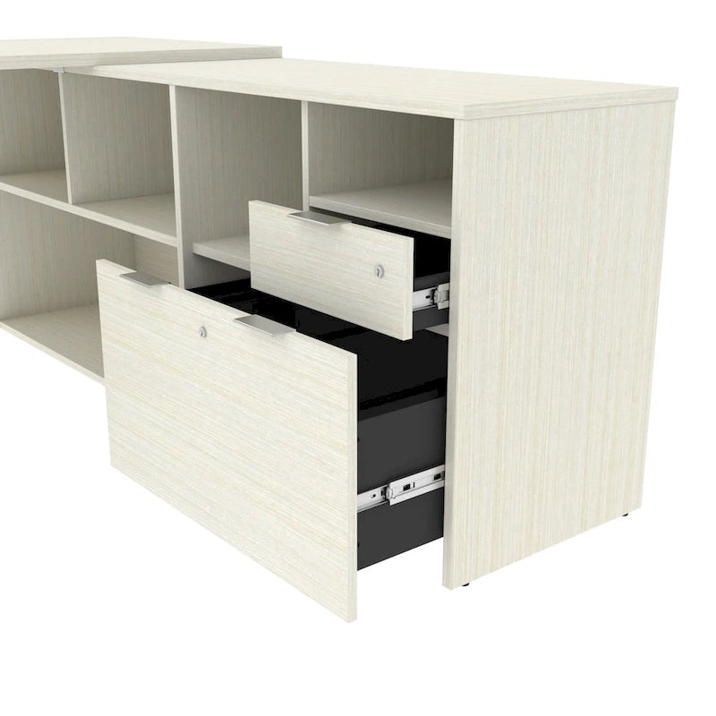 Bestar i3 Plus L-shaped 2-drawer Desk