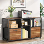 Modern File Cabinet Mobile Lateral Filing Cabinet for Home Office