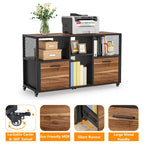 Modern File Cabinet Mobile Lateral Filing Cabinet for Home Office