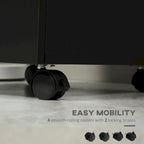 HOMCOM 3 Drawer Mobile File Cabinet, Rolling Printer Stand, Vertical Filing Cabinet