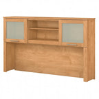 Bush Furniture Somerset Ash Gray 60W Hutch for L Shaped Desk - 59.09 L x 12.50 W x 35.69 H