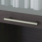 Bush Furniture Somerset Ash Gray 60W Hutch for L Shaped Desk - 59.09 L x 12.50 W x 35.69 H