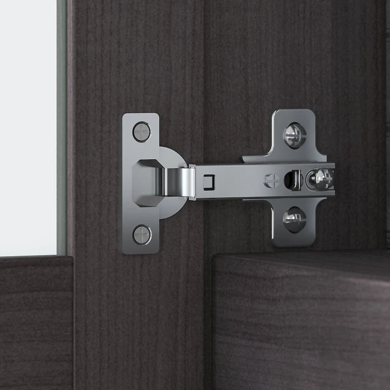 Bush Furniture Somerset Ash Gray 60W Hutch for L Shaped Desk - 59.09 L x 12.50 W x 35.69 H