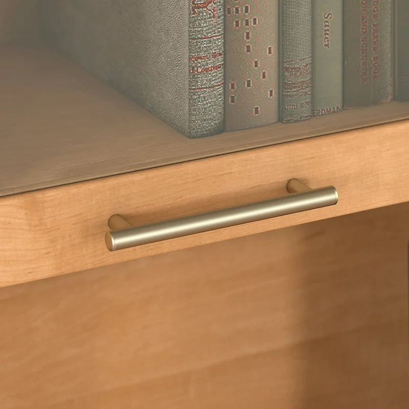 Bush Furniture Somerset Ash Gray 60W Hutch for L Shaped Desk - 59.09 L x 12.50 W x 35.69 H