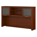 Bush Furniture Somerset Ash Gray 60W Hutch for L Shaped Desk - 59.09 L x 12.50 W x 35.69 H