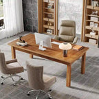 71 Inch Executive Desk, Farmhouse Computer Desk For Home Office