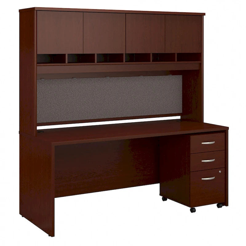 Series C 72 x 30 Desk with Hutch & Drawers by Bush Business Furniture