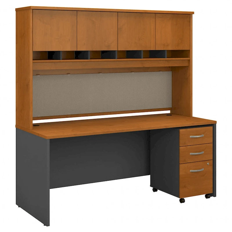 Series C 72 x 30 Desk with Hutch & Drawers by Bush Business Furniture