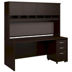 Series C 72 x 30 Desk with Hutch & Drawers by Bush Business Furniture