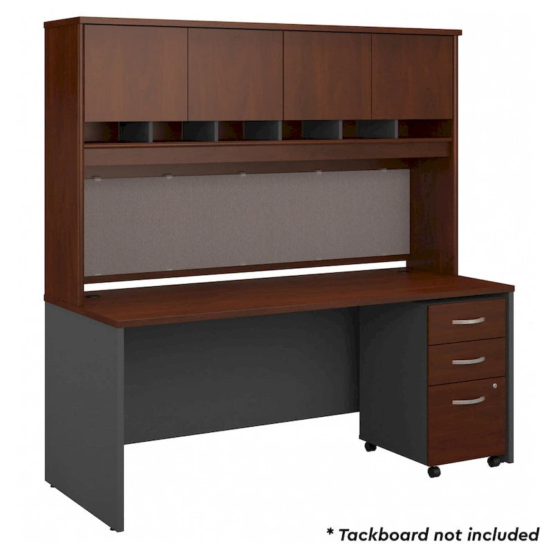 Series C 72 x 30 Desk with Hutch & Drawers by Bush Business Furniture