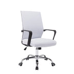 Porthos Home Balzac Mesh Ergonomic Office Chair with Chrome Roller Base